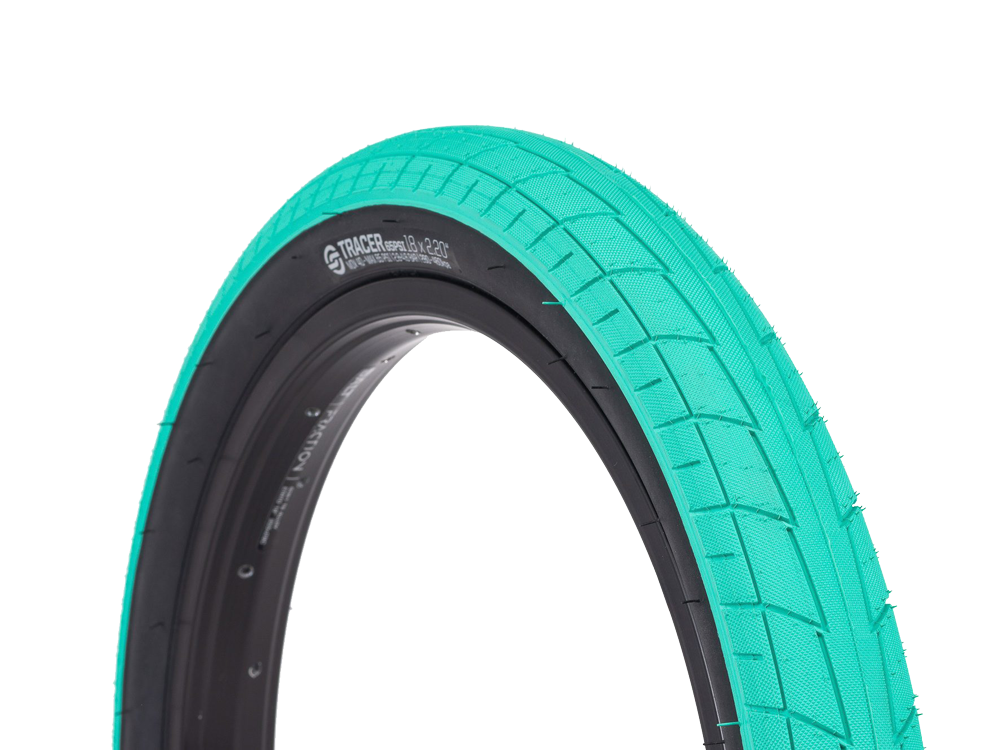 Salt Tracer 16" BMX Tyre - Teal/Black Wall