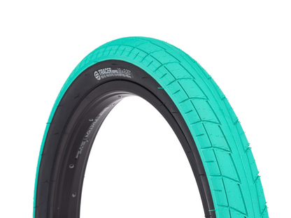 Salt Tracer 16" BMX Tyre - Teal/Black Wall