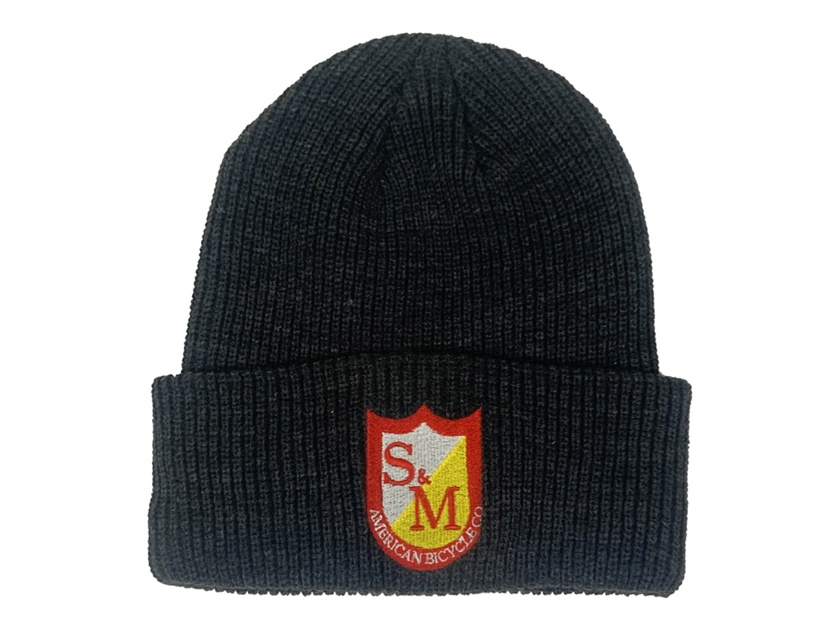 S&M Ribbed Cuffed Beanie – Navy