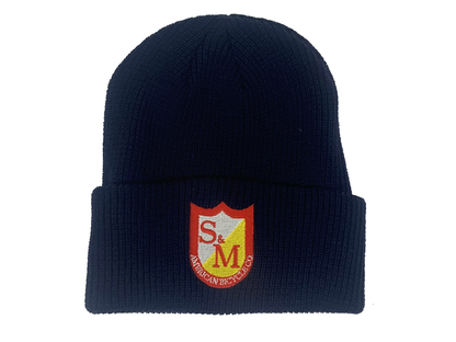 S&M Ribbed Cuffed Beanie – Red