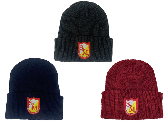 S&M Ribbed Cuffed Beanie – Black