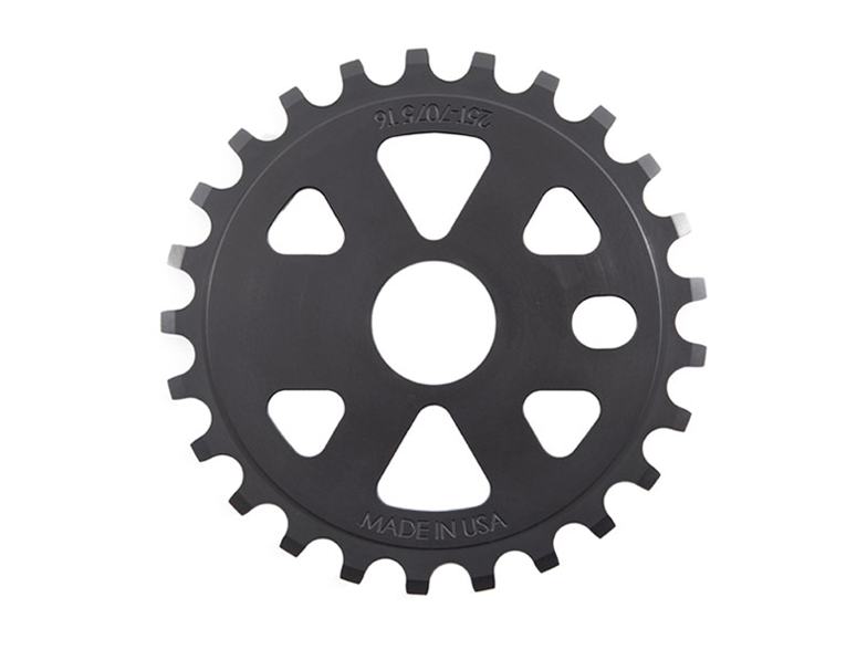 S&M X-Man Front Sprocket – Matt Black / 25t