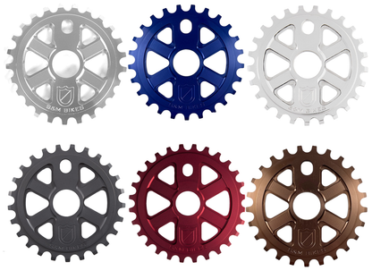 S&M X-Man Front Sprocket – Blue Groove / 25t