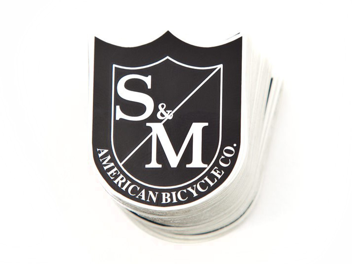 S&M Small Shield Sticker Pack – Red/Yellow