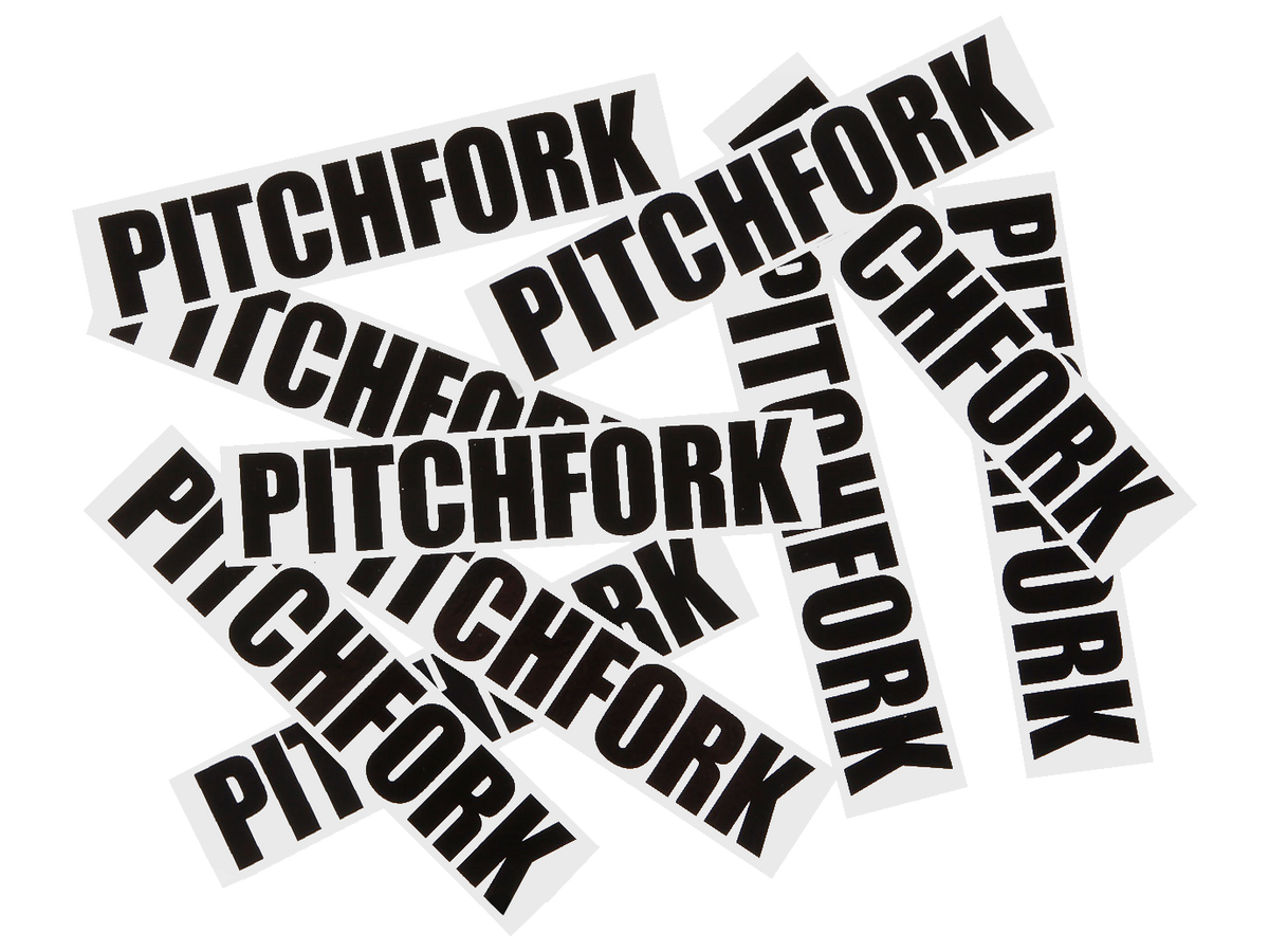 S&M Block Pitchfork Sticker Pack – Black