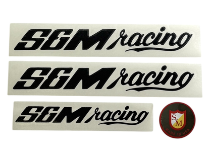S&M Racing Bar Sticker Pack – White