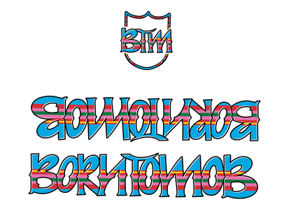 S&M Hoder Born To Mobb Frame Decal Set – additional product view