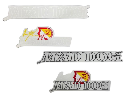 S&M Mad Dog Frame Decal Set – Black
