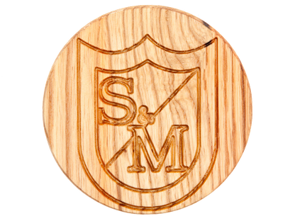 S&M Wood Drink Coaster
