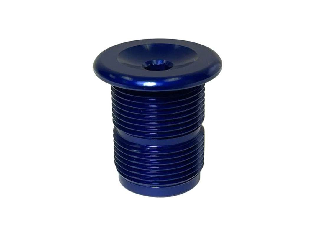 S&M Fork Top Bolt - M24 x 1.5 Blue
