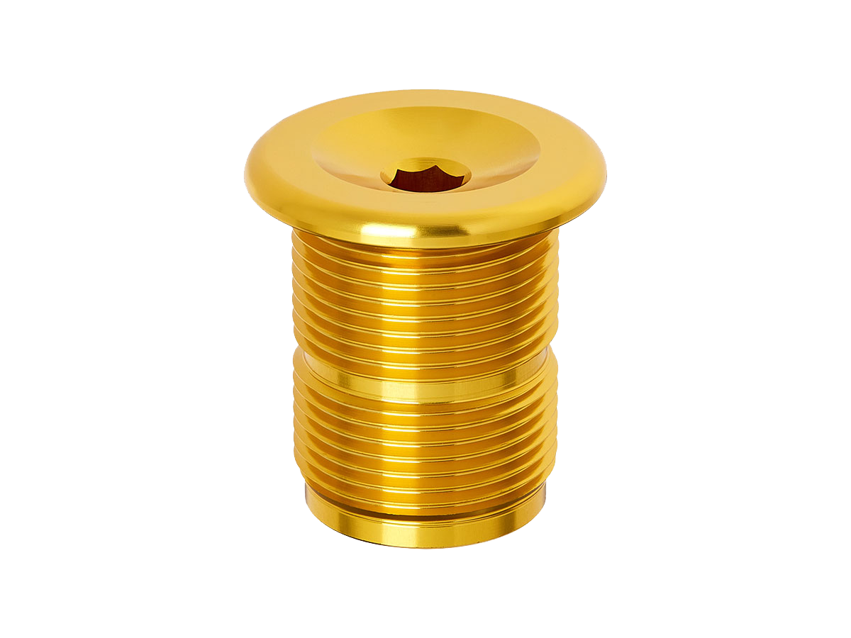 S&M Fork Top Bolt - M24 x 1.5 Gold
