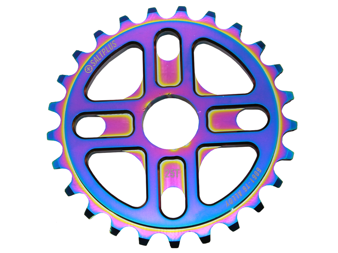 SaltPlus Manta Front Sprocket - Oil Slick 25T