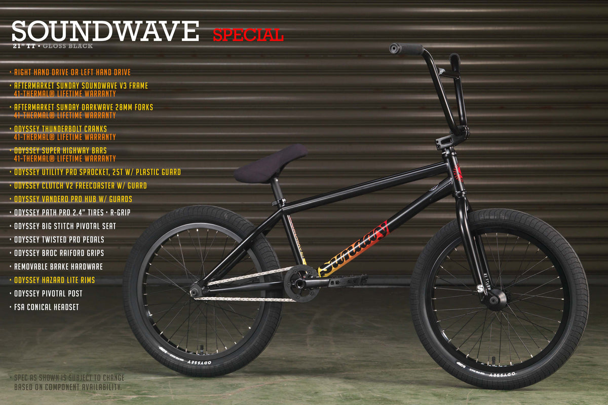Sunday 20" Soundwave Special Bike – Rust Proof Black / LHD