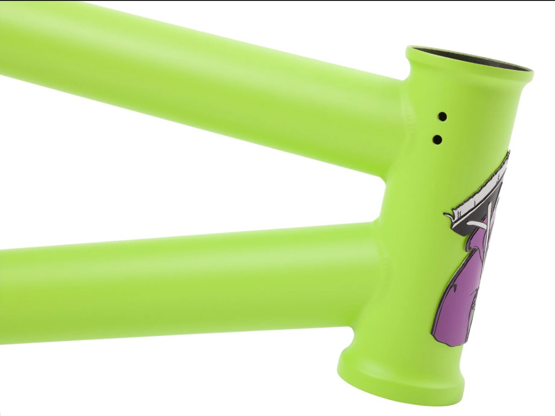 Sunday Street Sweeper (Jake Seeley) Frame – Matt Black/Purple Flames / Wh: 20" - Tt: 20.75"
