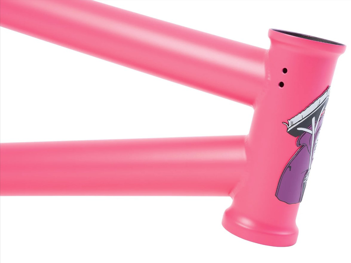 Sunday Street Sweeper (Jake Seeley) Frame – Matt Black/Purple Flames / Wh: 20" - Tt: 21.0"