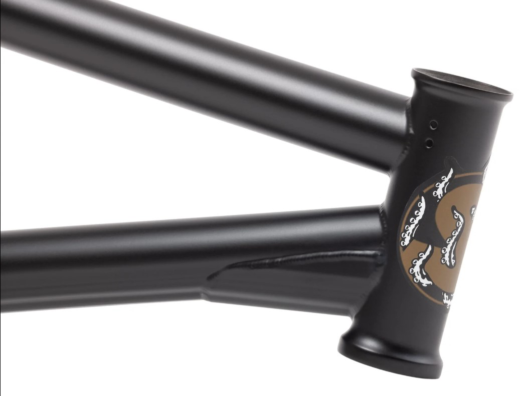 Sunday Darkwave (Broc Raiford) Frame – Matt Black/Gold Shark / Wh: 20" - Tt: 20.75"