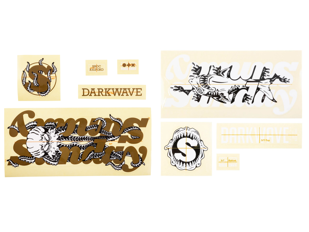 Sunday Darkwave Frame Decal Set – Matt Gold
