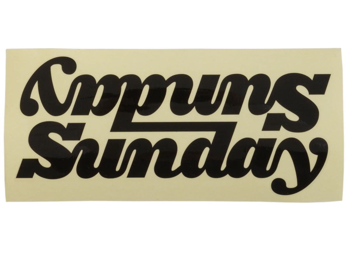 Sunday Classy Downbar Decal – Blue / 10" / 254 mm