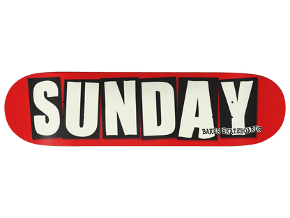 Sunday Baker Skateboard Deck