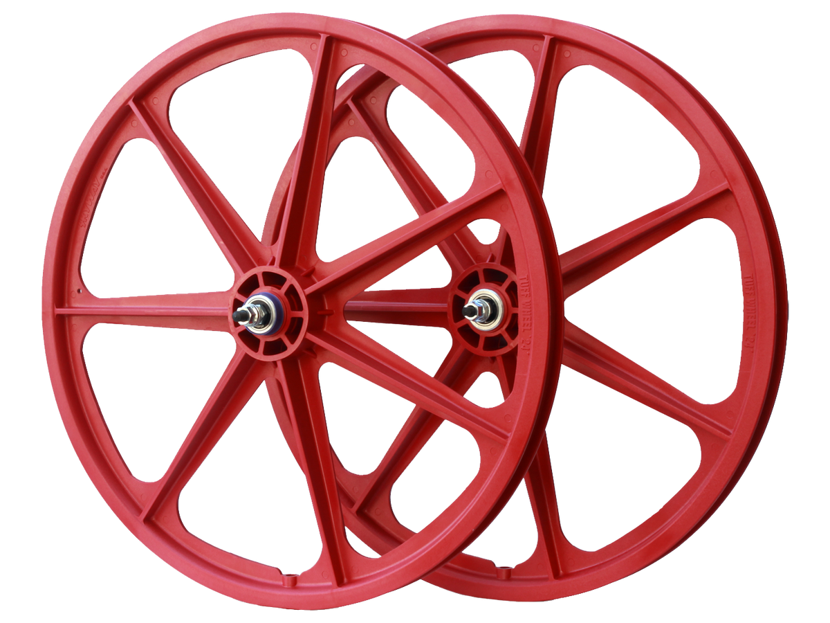 Skyway TUFF 24" Wheel Set – White