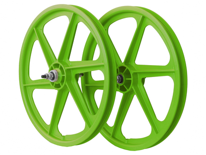 Skyway TUFF 6 Spoke Wheels - SWWH109-01-GRN