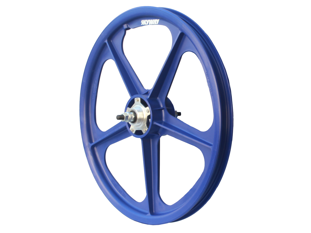 Skyway TUFF II Silver Rivet 20" Rear Wheel – Red/Silver