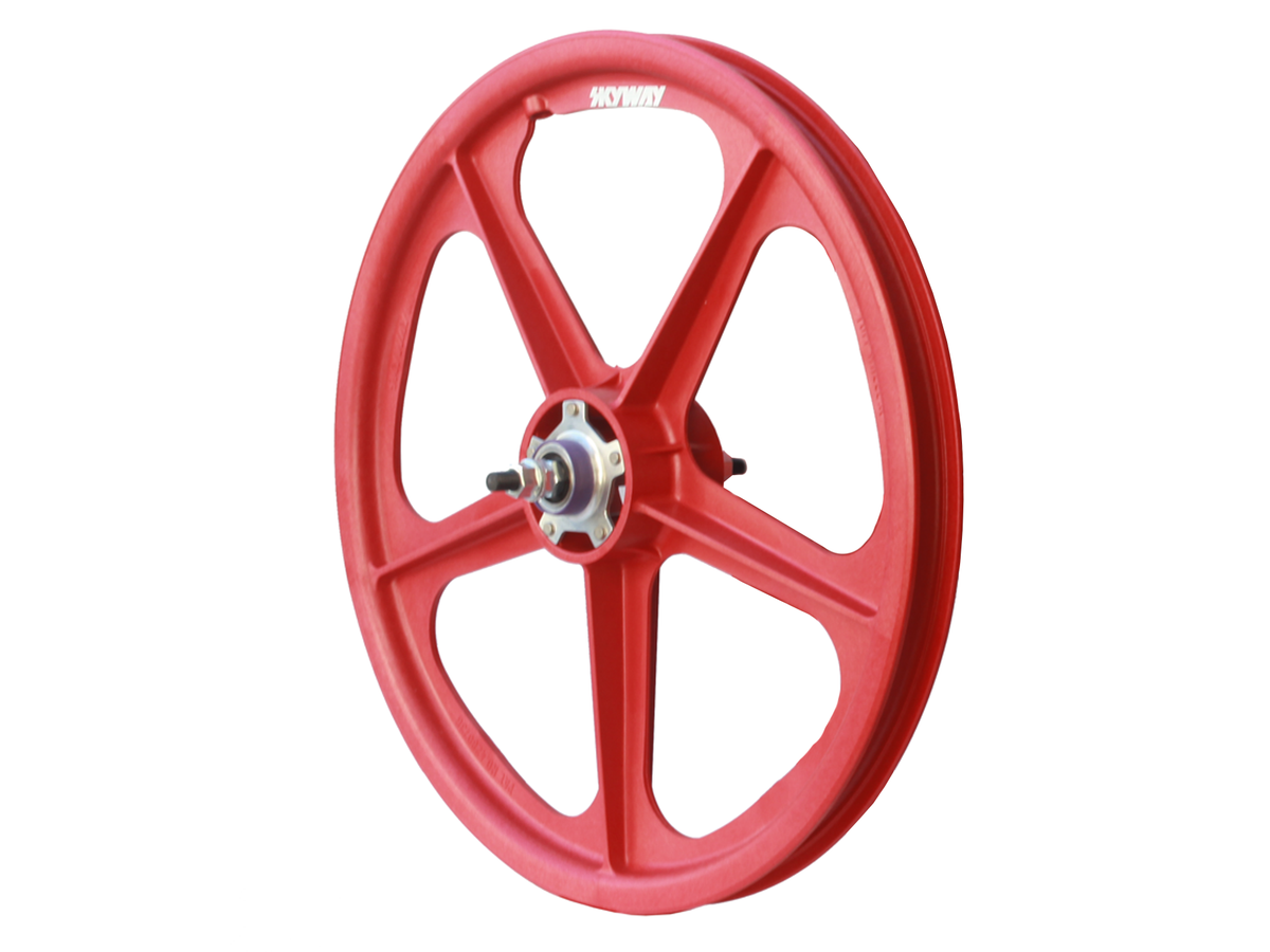 Skyway TUFF II Silver Rivet 20" Rear Wheel – White/Silver