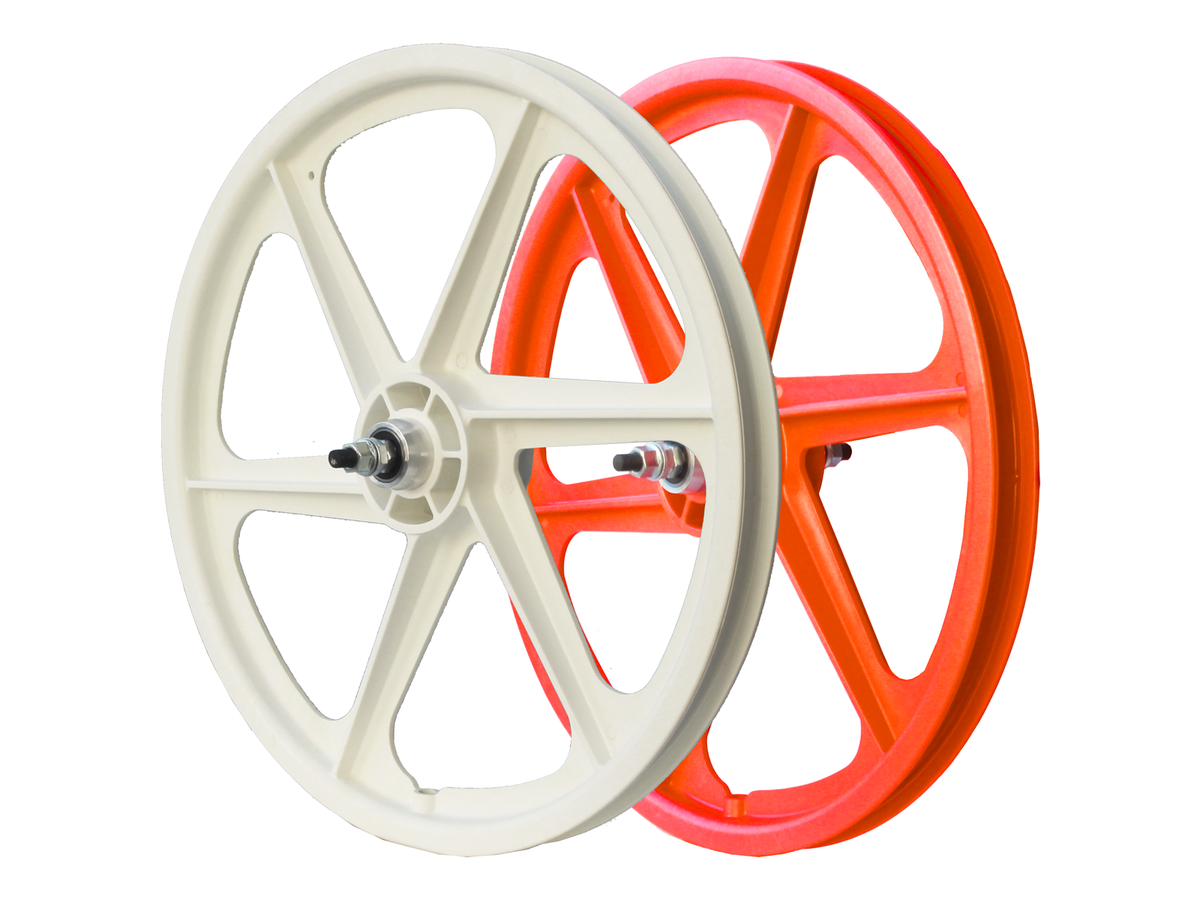 Skyway TUFF 6 Spoke 20" Rear Wheel – Orange