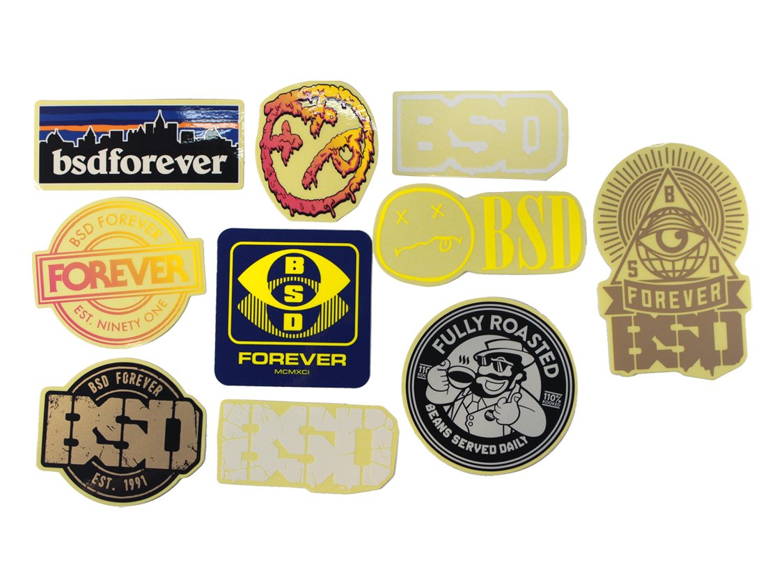 BSD BMX Sticker Kit - 10 Pack