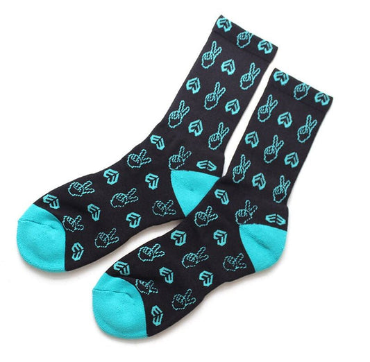 Eclat Peace Socks | Buy now at Blue Groove BMX Shop