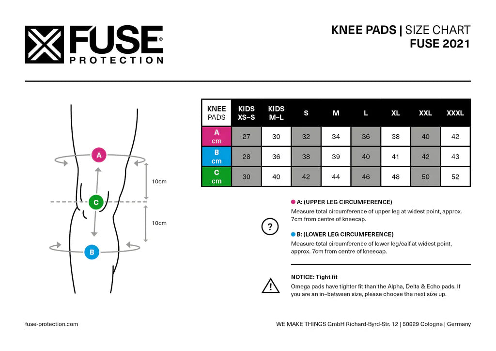 Fuse Alpha Lite Knee Pads | Buy now at Blue Groove BMX Shop