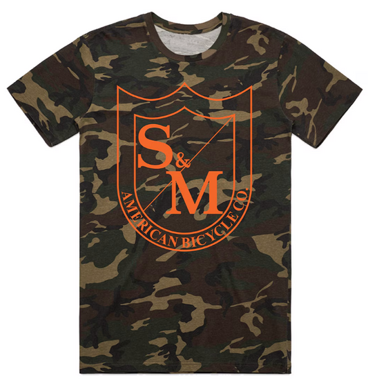 S&M Big Shield T-Shirt | Buy now at Blue Groove BMX Shop