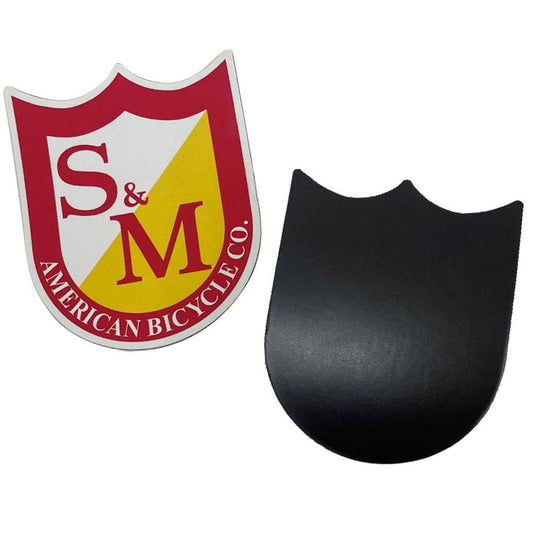 S&M Shield Fridge Magnet | Buy now at Blue Groove BMX Shop